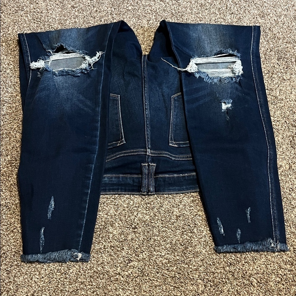 Kancan high rise button fly distressed jeans - Picture 3 of 5